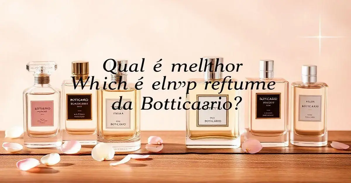 Comparação dos principais perfumes da Boticário