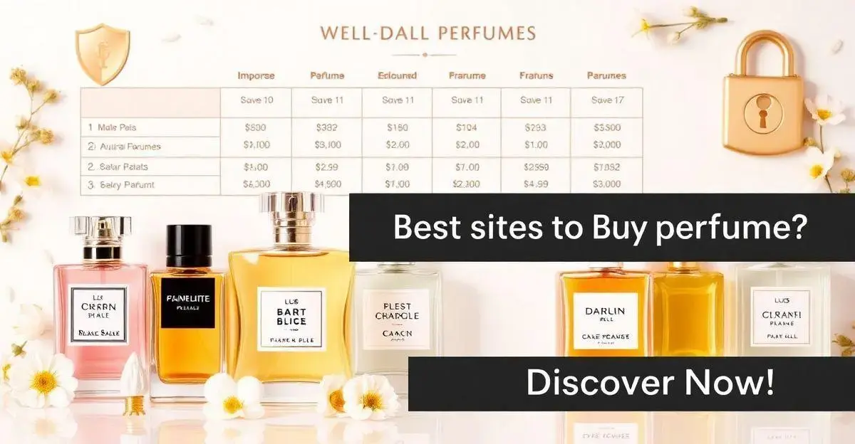 Comparativo de preços e marcas de perfumes