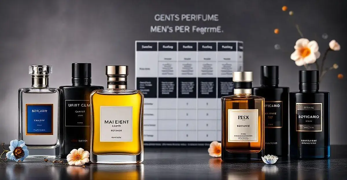 Comparativo entre os melhores perfumes masculinos