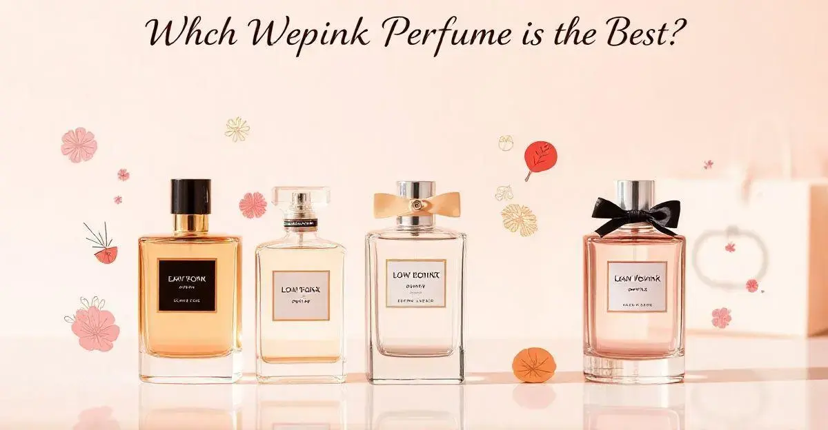 Comparativo entre os principais perfumes da wepink