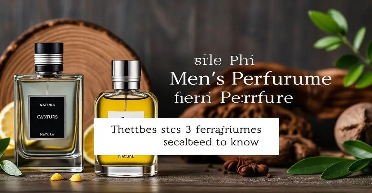 Os top 3 perfumes masculinos da Natura