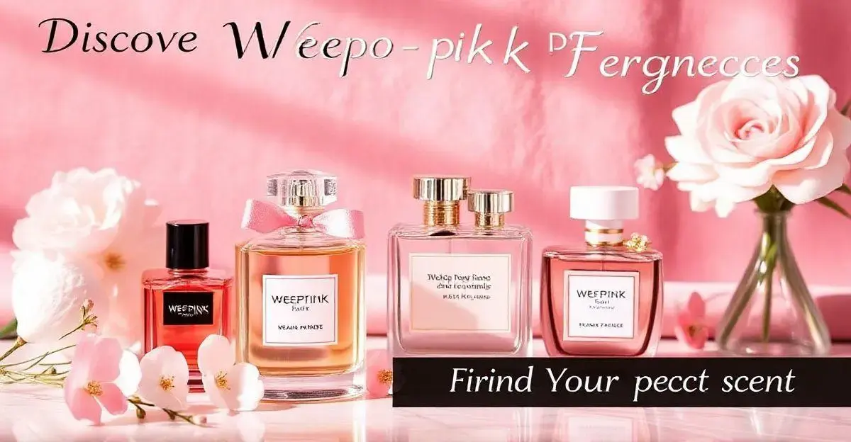 Principais fragrâncias da WePink