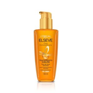 ELSÉVE Óleo Capilar L'Oréal Paris Elseve Óleo Extraordinário 100Ml - Leave In Anti Frizz Protetor Térmico Tratamento Reconstrutor Para Todos Os Tipos De Cabelo