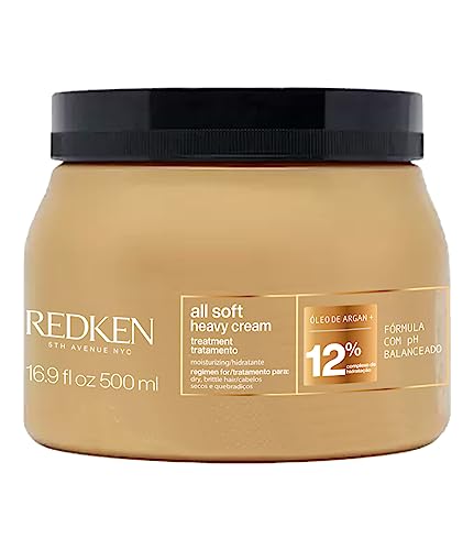 Redken All Soft Máscara de Tratamento, Hidratação Profunda com Óleo de Argan para Cabelos Secos e Opacos, Restaura a Maciez e Promove Brilho Intenso, 500ml Redken All Soft Máscara de Tratamento, Hidratação Profunda com Óleo de Argan para Cabelos Secos e Opacos, Restaura a Maciez e Promove Brilho Intenso, 500ml