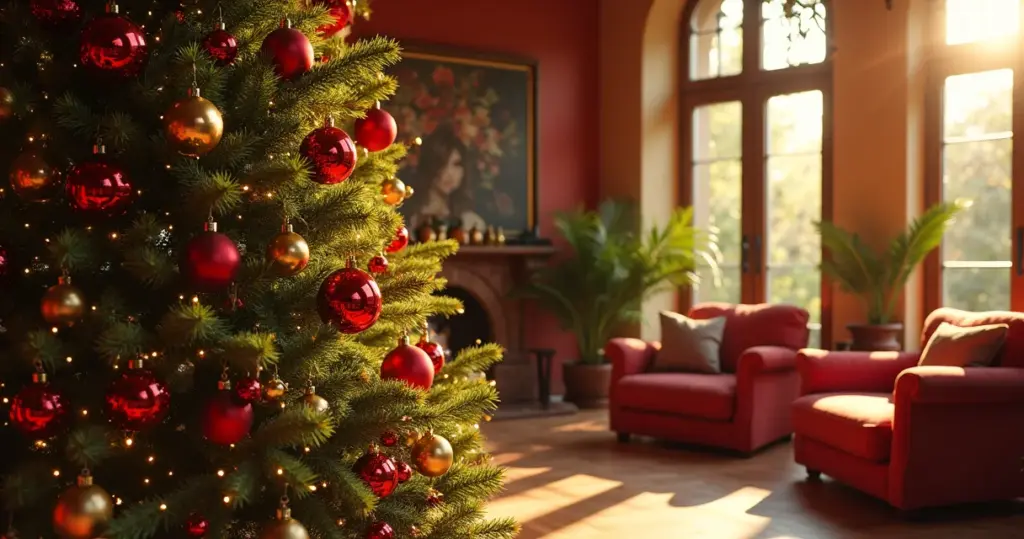 15 Ideias de Árvore de Natal Decorada Vermelho e Dourado (O Erro Que Arruína Tudo)
