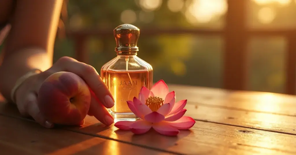 Perfume feminino com cheiro de pêssego e flor de lótus: o truque que faz um R$200 valer R$500