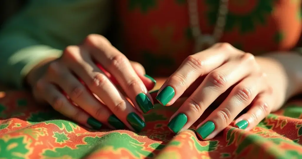 27 Ideias de Unhas de Gel Verde: Do Militar ao Esmeralda para Você Arrasar